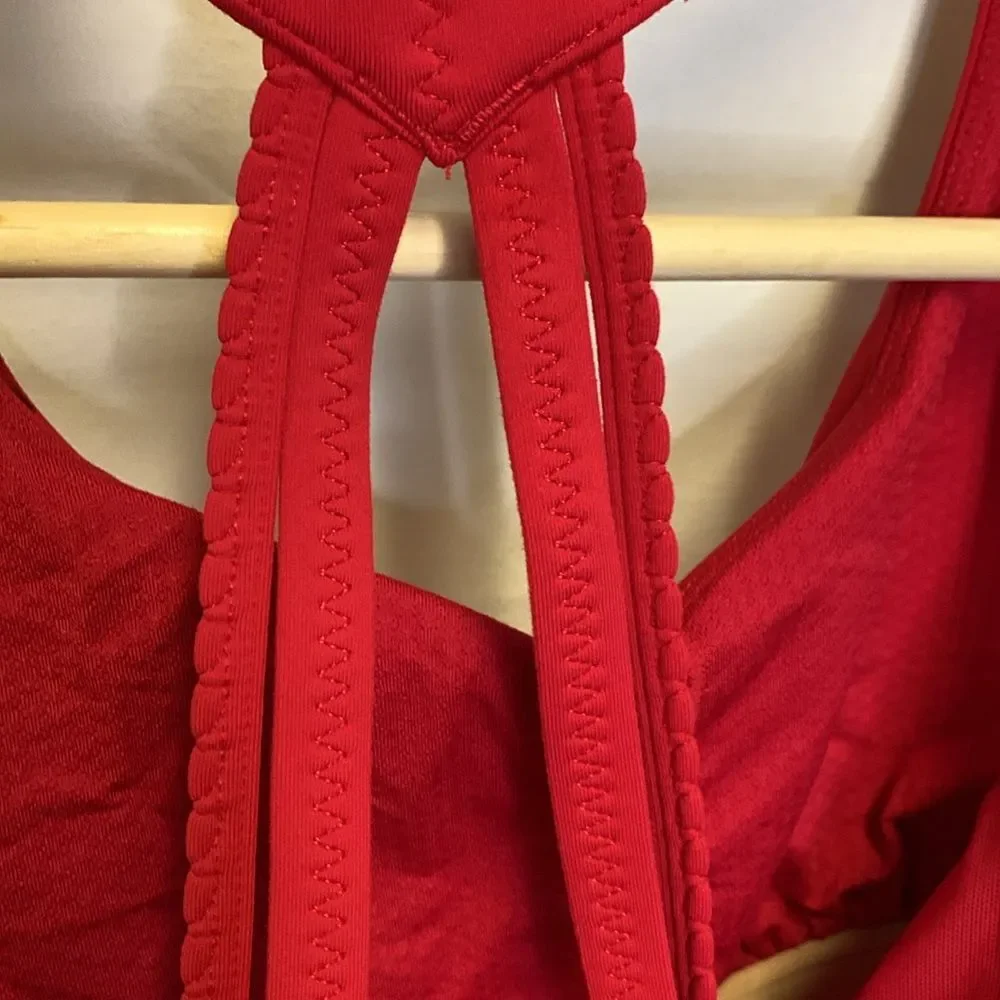 Lululemon Women's Power Technique Bright Red Racerback Athletic Tank Top Size 4